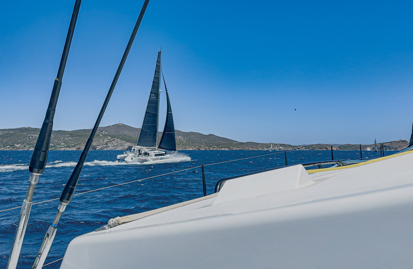 Neck and neck with the very fast Rapido 53XS.