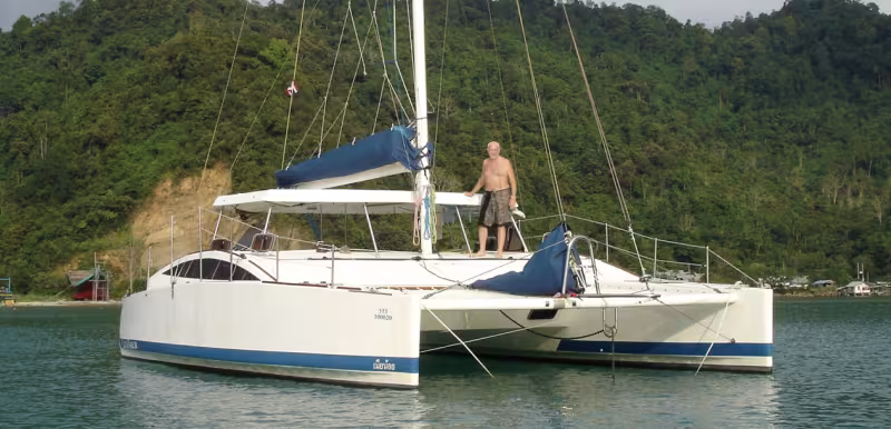 More than a month cruising and 1,000 miles covered in a 34-foot open catamaran – life’s good, isn’t it?
