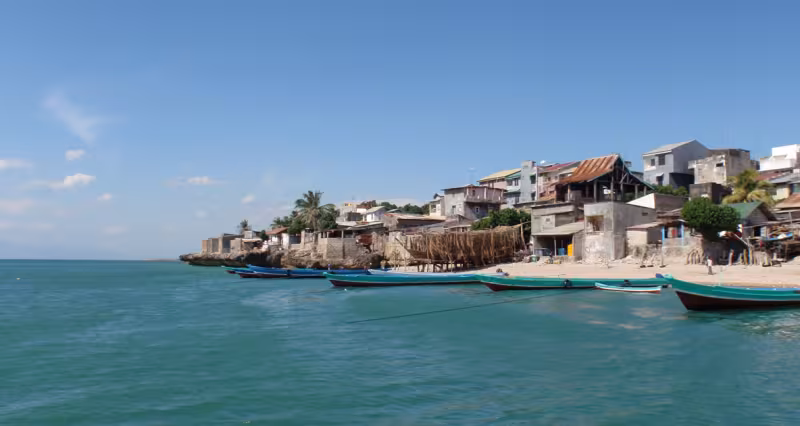The exposed and windy anchorage in Kupang, the gateway to Western Timor… It’s not the prettiest on our round the world trip, but it was an unavoidable administrative stopover.  