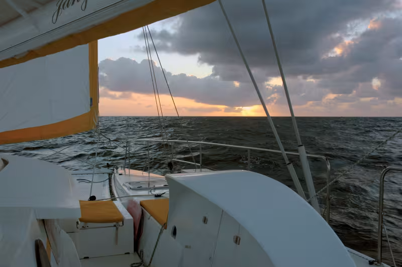 Jangada crossing the Coral Sea…  