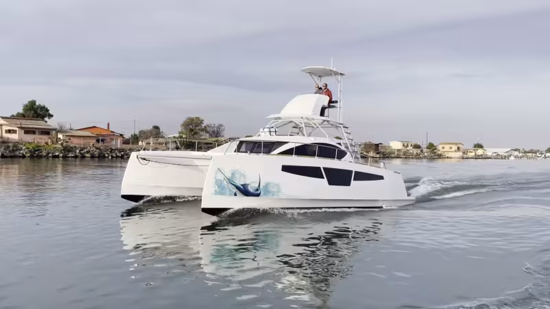 C-CAT 40 Power Fish Catamaran - Multihulls World Boat Review Teaser