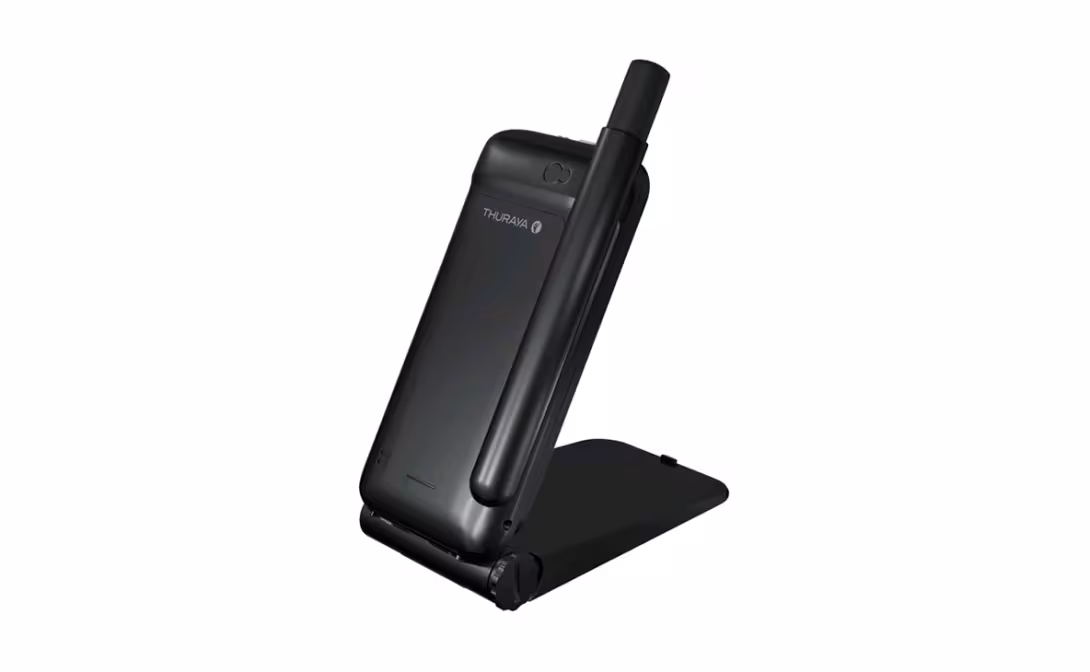 The Thuraya Satsleeve system allows you to connect your smart phone by wi-fi to the base, and get a connection, to send and receive e-mails.