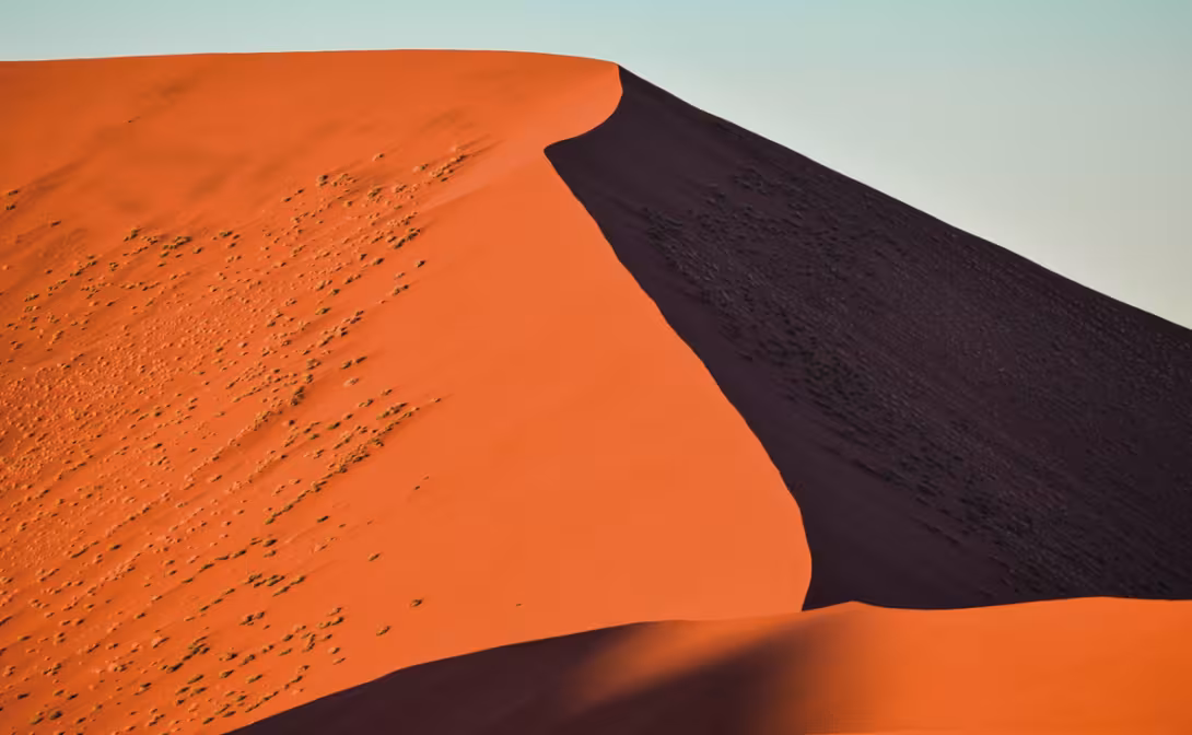 The Sossusvlei dunes, orange sand like nowhere else in the world!