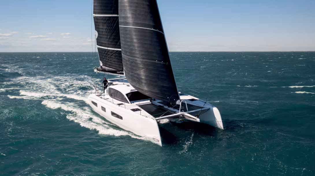 The wave-piercing bows, the chines above the waterline, the daggerboards and the generous sail wardrobe are all the ingredients required for a great time on the water.