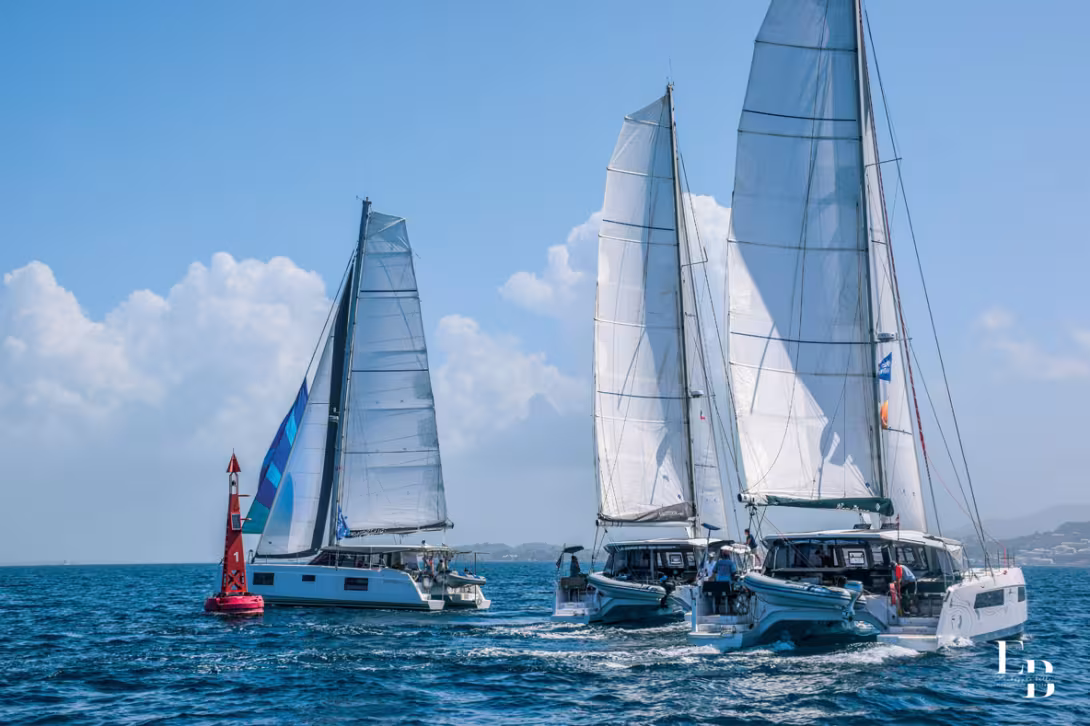 You don’t need much more than the afternoon thermal breeze to liven up the Nautitech fleet.