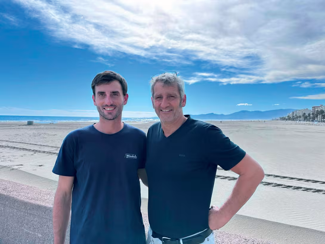 Gautier and his father Olivier Kauffmann. Two sailor-entrepreneurs with a passion for eco-responsibility.