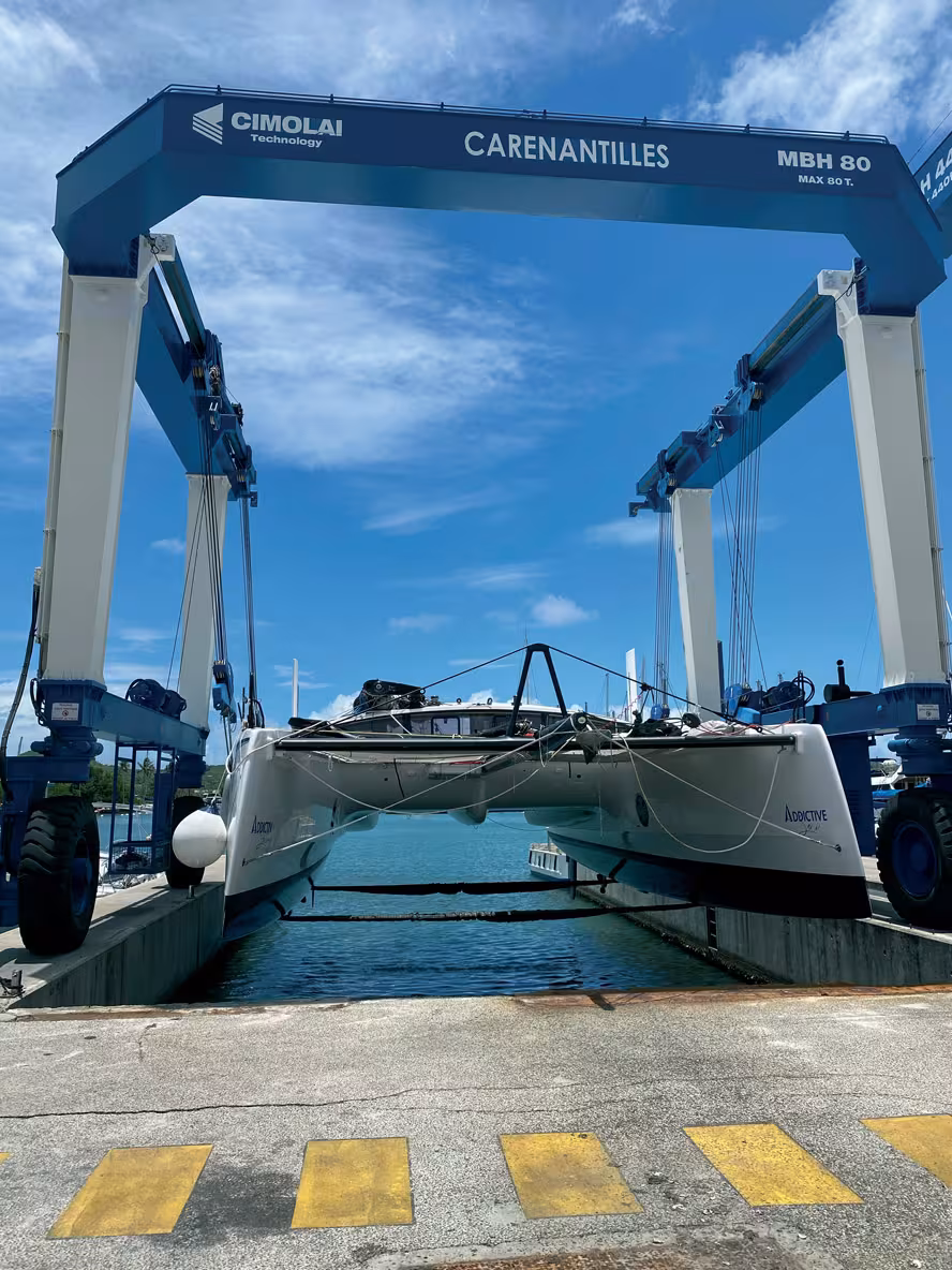 Multihull haulout isn’t necessarily an option everywhere.