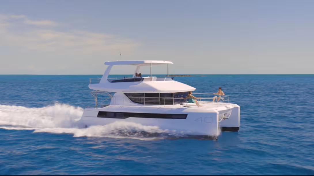 LEOPARD 40 PC Powercat Catamaran - Boat Review Teaser - Multihulls World