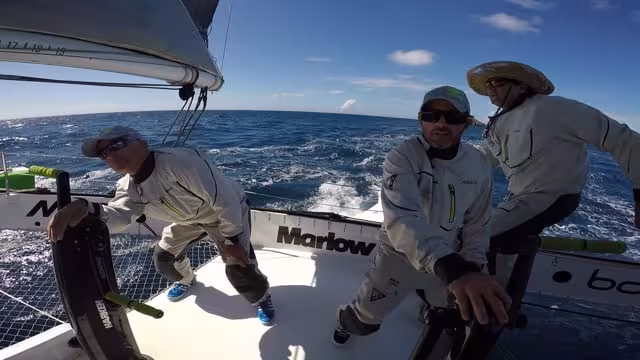 Phaedo³ Round St Barths Race, New Years Eve 2015