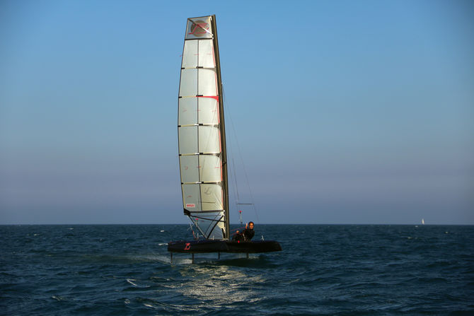 Michael Miller has perfected a thick sail which is high-performance, reliable and easy to use.