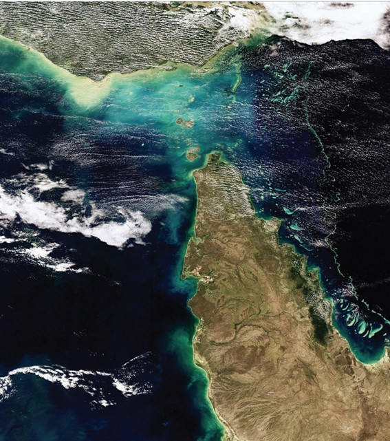 Localisation géographique du Détroit de Torrès, entre Northern Territories australiens et Papouasie Nouvelle-Guinée…