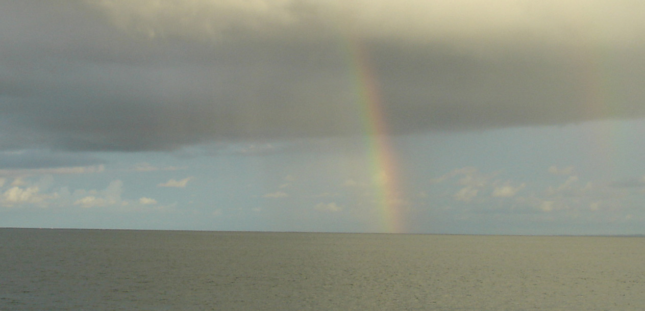 During the passages, the weather was sometimes unpredictable...