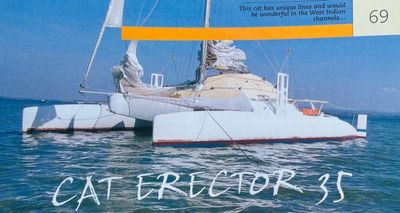 ヤコブハル　jacob hull バングル　surr by laila Boat Review by Multihulls World of: Catamaran Erector 35
