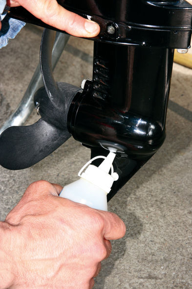 Maintaining your outboard motor step 7