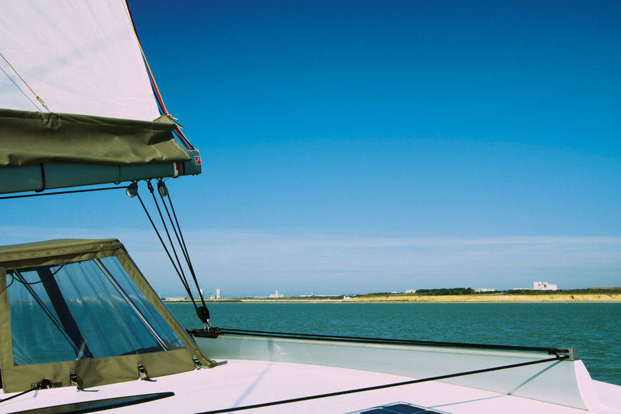 Setting the mainsail step 12