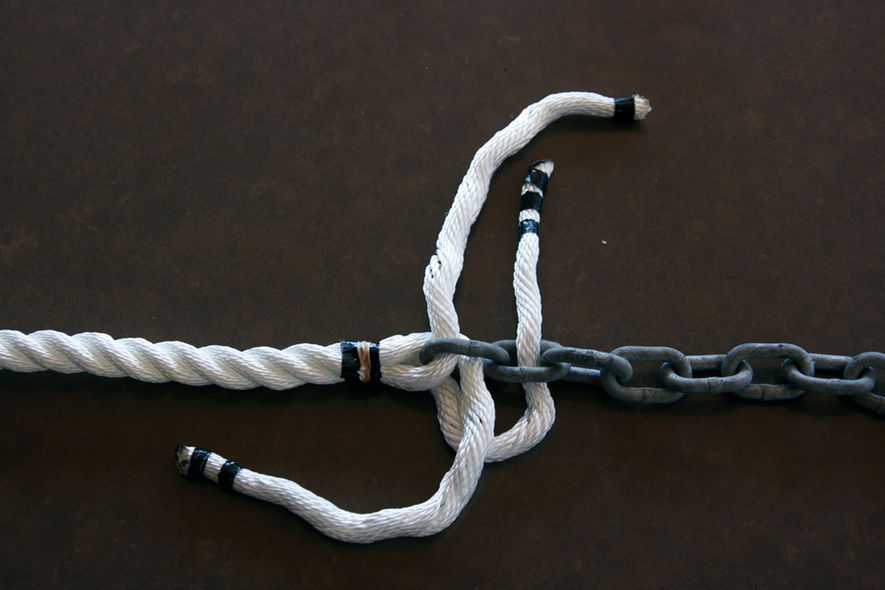 Catamaran basics : A chain/rope splice for the anchor rode