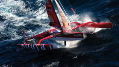 Sailing on a 60-foot trimaran