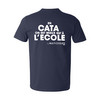 Man - T-Shirt - Navy - White