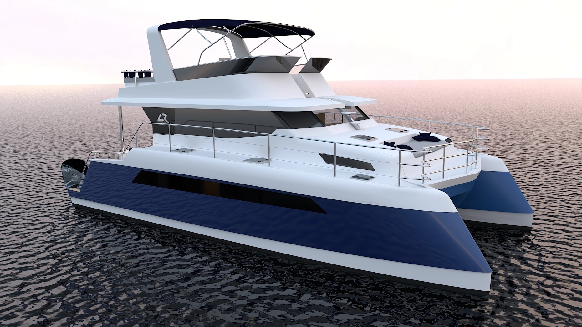 Longreach 40 Inboard or outboard? Multipower Multihulls World