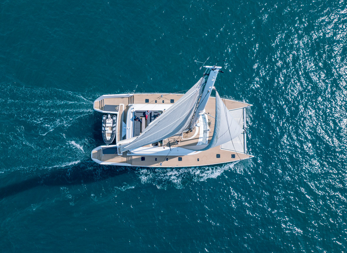 The Exclusive 76 offers a spacious flybridge and a very large deck area.