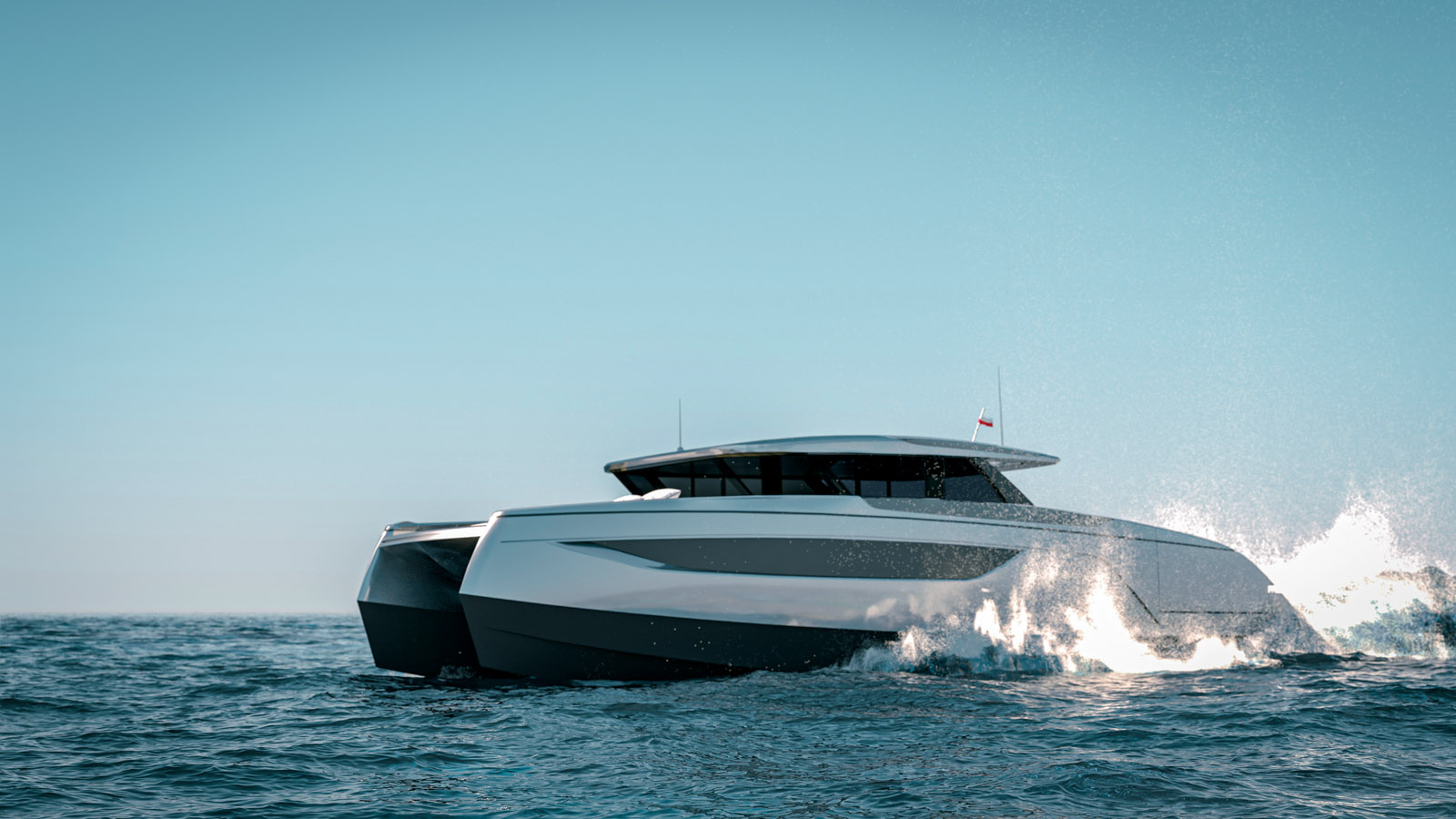 And isn’t the Sunreef 55 Ultima more modern than many single-hulled boats? 
