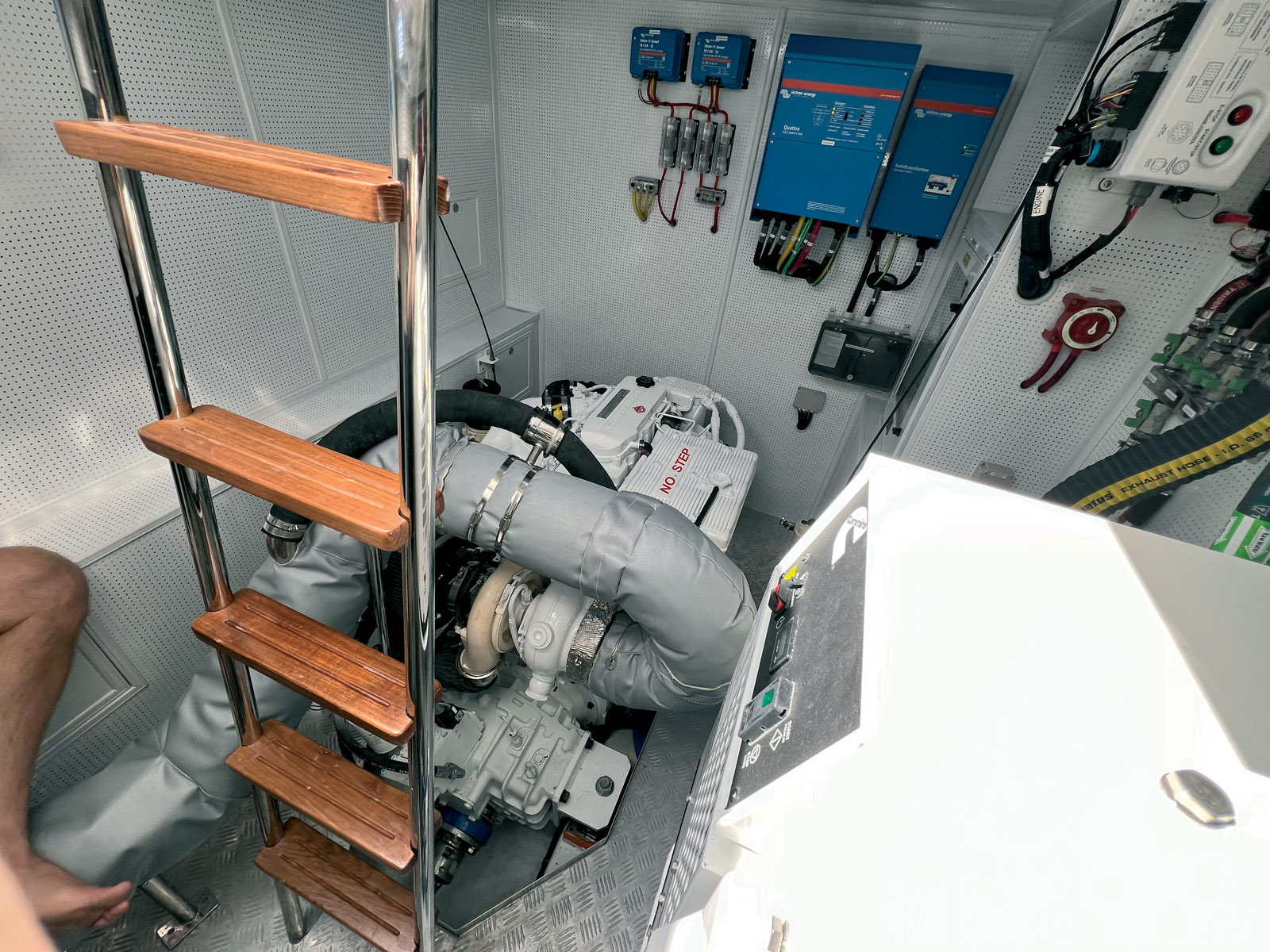 Apart from the constraint of managing two engines instead of one (in the case of catamarans), the maintenance of a multihull does not cost much more than that  of a monohull. 
