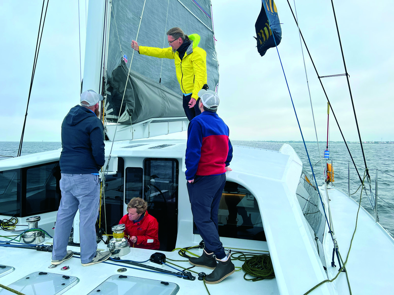 Many maneuvers are easier on a multihull thanks to their stability and lack of heel.