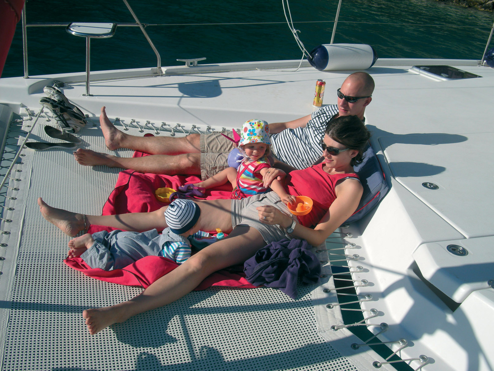 September 2015: the family had grown, and explored Croatia in a flotilla on board a Leopard 44.  