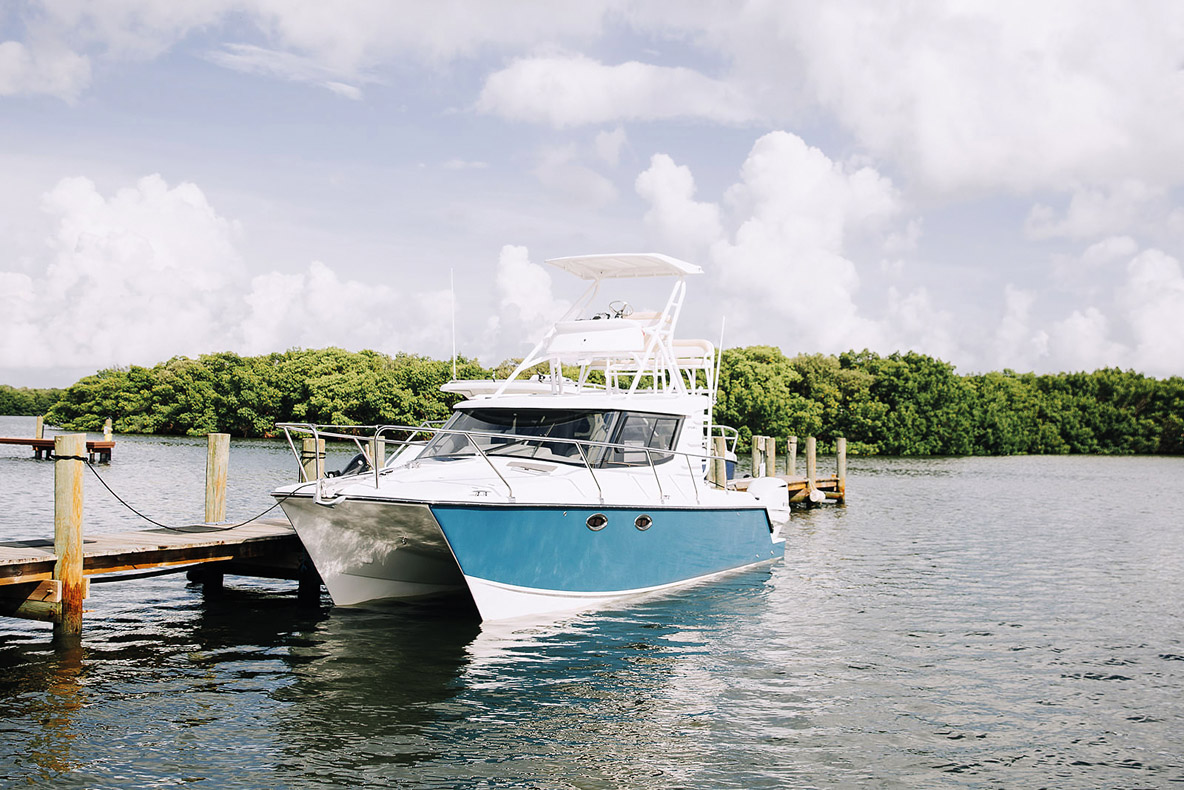 40 ft catamaran interior