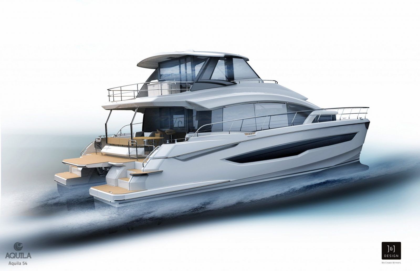 Aquila 54 A forward cabin for the Owner Multipower Multihulls